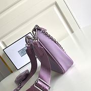 Prada Re-Edition 2005 Nylon Bag Purple 1BH204 22x12x6cm - 6
