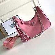 Prada Re-Edition 2005 Nylon Bag Pink 1BH204 22x12x6cm - 1