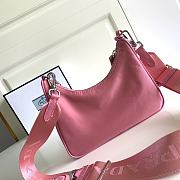 Prada Re-Edition 2005 Nylon Bag Pink 1BH204 22x12x6cm - 6