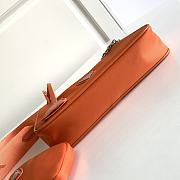 Prada Re-Edition 2005 Nylon Bag Orange 1BH204 22x12x6cm - 4