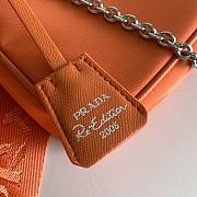 Prada Re-Edition 2005 Nylon Bag Orange 1BH204 22x12x6cm - 3