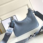 Prada Re-Edition 2005 Nylon Bag Light Blue 1BH204 22x12x6cm - 6