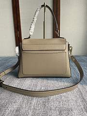 Chloe Small Faye Day Bag Leather Taupe CHC17WS322HG 27x9.5x21cm - 6