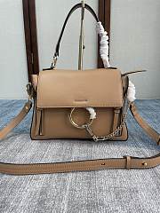 Chloe Small Faye Day Bag Leather Beige CHC17WS322HG 27x9.5x21cm - 1