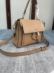 Chloe Small Faye Day Bag Leather Beige CHC17WS322HG 27x9.5x21cm - 5