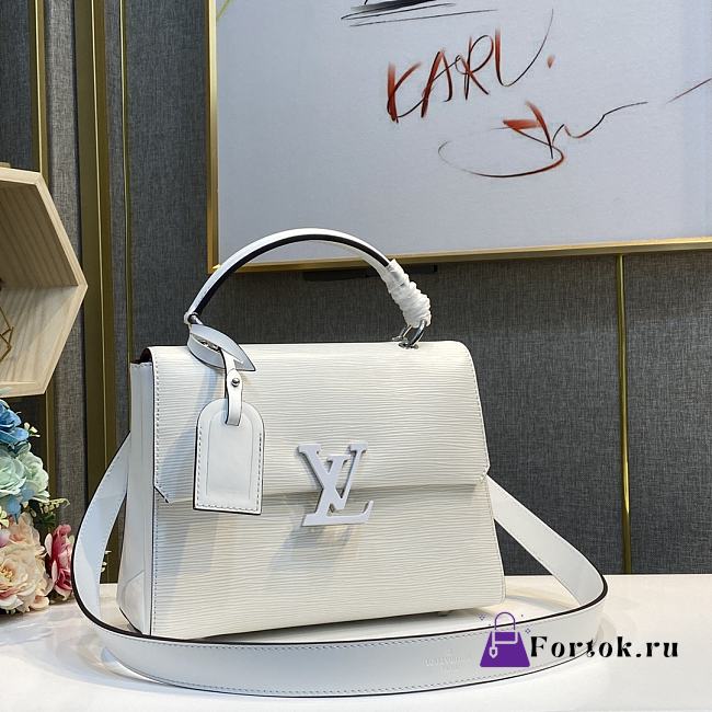 Louis Vuitton Grenelle PM Epi Grained Leather White M53695 26x20x12cm - 1