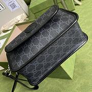 Gucci Messenger Bag With Interlocking G Black 674164 21x16.5x8cm - 3