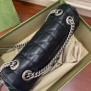 Gucci GG Marmont Small Shoulder Bag Matelassé Leather Black 443497 26x15x7cm - 4