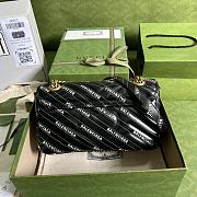Gucci The Hacker Project Small GG Marmont Bag Black 443497 26x15x7cm - 4