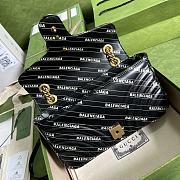 Gucci The Hacker Project Small GG Marmont Bag Black 443497 26x15x7cm - 2