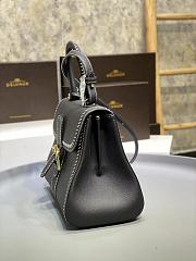Delvaux Brillant MM Surpiqué Leather Black 28x15x22cm - 6