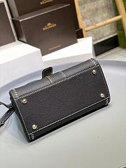 Delvaux Brillant MM Surpiqué Leather Black 28x15x22cm - 5