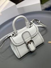 Brillant leather crossbody bag Delvaux White in Leather - 32841886