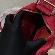 Delvaux Nano Cool Box Leather Burgundy 16.5x7.510.5cm  - 6