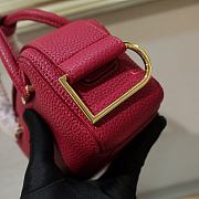 Delvaux Nano Cool Box Leather Burgundy 16.5x7.510.5cm  - 4