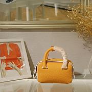 Delvaux Nano Cool Box Leather Light Orange 16.5x7.510.5cm  - 1