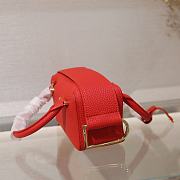 Delvaux Nano Cool Box Leather Red 16.5x7.510.5cm  - 6