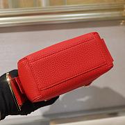 Delvaux Nano Cool Box Leather Red 16.5x7.510.5cm  - 5