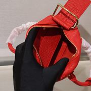 Delvaux Nano Cool Box Leather Red 16.5x7.510.5cm  - 2