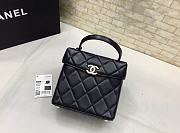 Chanel Small Box Bag Black AS2877 14.5x12.5x.5cm - 1