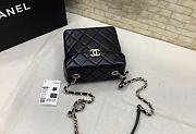 Chanel Small Box Bag Black AS2877 14.5x12.5x.5cm - 6