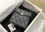 Chanel Small Box Bag Black AS2877 14.5x12.5x.5cm - 5