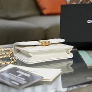 Chanel Flap Coin Purse With Chain White AP2290 9.5×12.5×3.5cm - 5