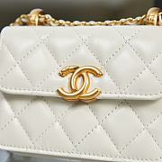 Chanel Flap Coin Purse With Chain White AP2290 9.5×12.5×3.5cm - 4