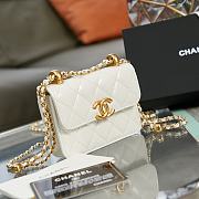 Chanel Flap Coin Purse With Chain White AP2290 9.5×12.5×3.5cm - 3