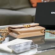 Chanel Flap Coin Purse With Chain Beige AP2290 9.5×12.5×3.5cm - 2