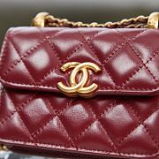 Chanel Flap Coin Purse With Chain Burgundy AP2290 9.5×12.5×3.5cm - 3