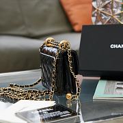 Chanel Flap Coin Purse With Chain Black AP2290 9.5×12.5×3.5cm - 5