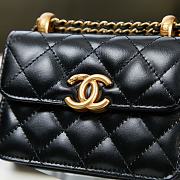 Chanel Flap Coin Purse With Chain Black AP2290 9.5×12.5×3.5cm - 2