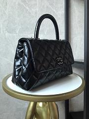 Chanel Small Coco Handle Bag Black A92990 14x24x10cm - 4