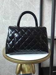 Chanel Small Coco Handle Bag Black A92990 14x24x10cm - 6