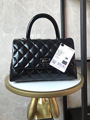 Chanel Small Coco Handle Bag Black A92990 14x24x10cm - 2