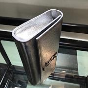 Ysl Large Belle De Jour Clutch Silver Metal 27x13x5cm - 6