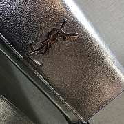 Ysl Large Belle De Jour Clutch Silver Metal 27x13x5cm - 4