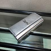 Ysl Large Belle De Jour Clutch Silver Metal 27x13x5cm - 2