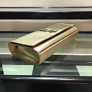 Ysl Large Belle De Jour Clutch Silver-tone Metal Golden 27x13x5cm - 5