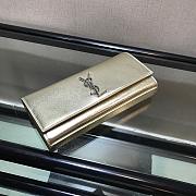 Ysl Large Belle De Jour Clutch Silver-tone Metal Golden 27x13x5cm - 2