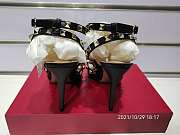 Valentino Rockstud Grainy Calfskin Ankle Strap Pump 100 mm - 3