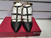 Valentino Rockstud Grainy Calfskin Ankle Strap Pump 100 mm - 5