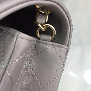 Chanel Mini CC Flap Bag Leather Gray A69900 20x12x6cm - 4