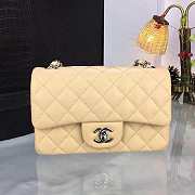 Chanel Mini CC Flap Bag Leather Apricot A69900 20x12x6cm - 1