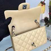 Chanel Mini CC Flap Bag Leather Apricot A69900 20x12x6cm - 3