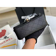 Chanel Mini Flap Bag Gold-tone Metal Grained Leather Black 20cm - 6
