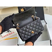 Chanel Mini Flap Bag Gold-tone Metal Grained Leather Black 20cm - 3