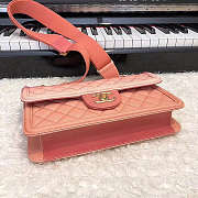 Chanel CC Flap Bag Grained Leather Pink AS0062 26x16x6cm - 5