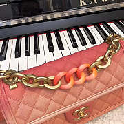 Chanel CC Flap Bag Grained Leather Pink AS0062 26x16x6cm - 2